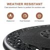 32*32*41" Outdoor Patio Cast Aluminum Round Bar Table