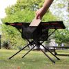 Portable Aluminium Alloy Camping Table Lightweight Outdoor Folding Garden Table with Cups Holder for Picnics Hiking BBQ