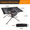 Portable Aluminium Alloy Camping Table Lightweight Outdoor Folding Garden Table with Cups Holder for Picnics Hiking BBQ